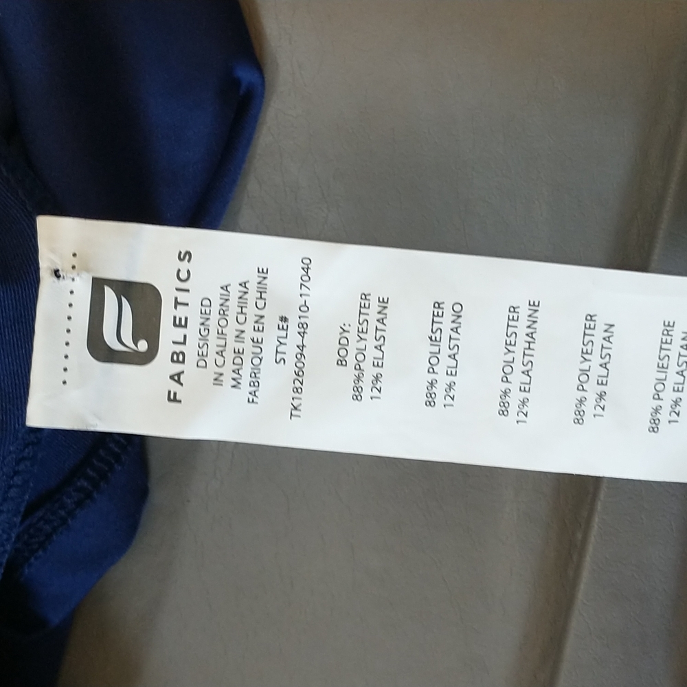 Fabletics blue Chiara halter tank top - Picture 3 of 5